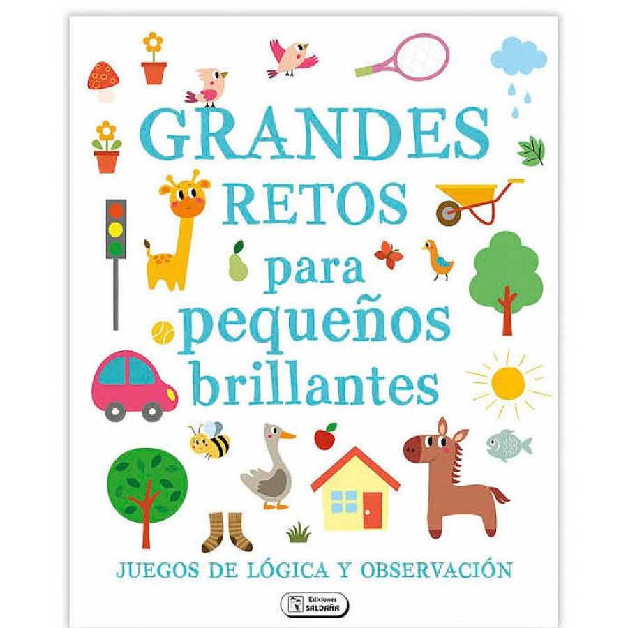 Papeler A Saldaña Coloreables Y Actividades | Libro Grandes Retos L Gica 26 P Ginas 2 Modelos