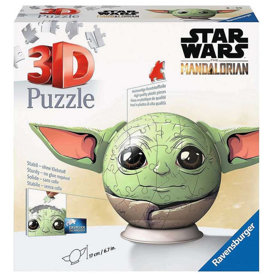 Juguetes Star Wars Puzzles Infantiles | Star Wars Mandalorian Puzzle 3D Ball 72 Piezas