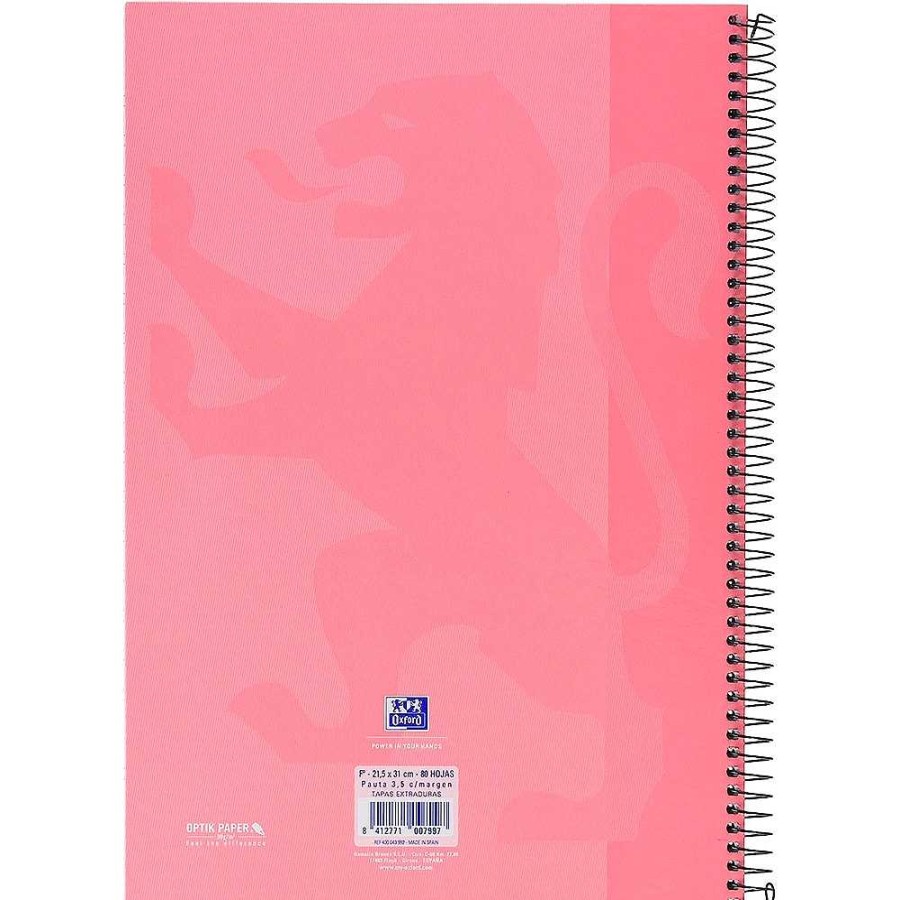 Papeler A Oxford Cuadernos Espiral | Oxford Bloc Folio Tapa Forrada Pauta 3,5 Colores Surtidos