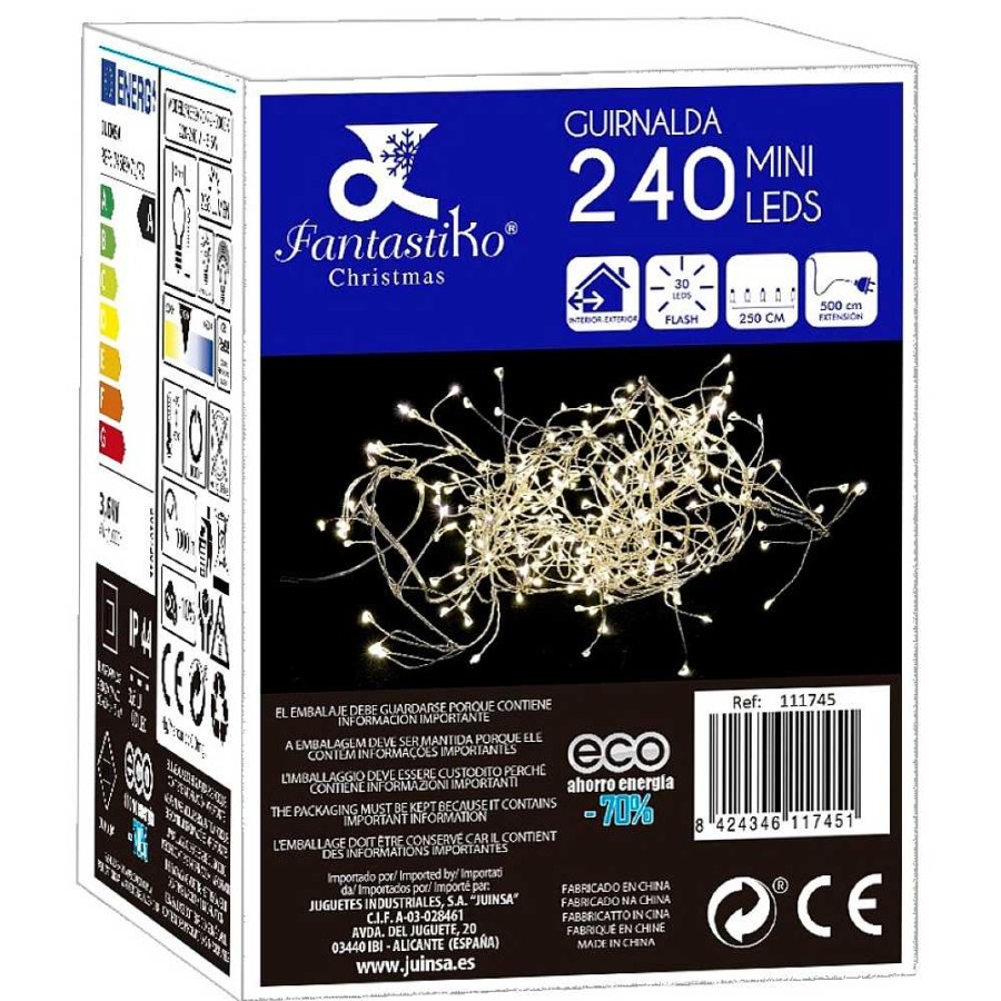 Home & Deco Juinsa Iluminaci N | Guirnalda 240 Luces Led Blanco C Lido Multifunci N 5 Metros