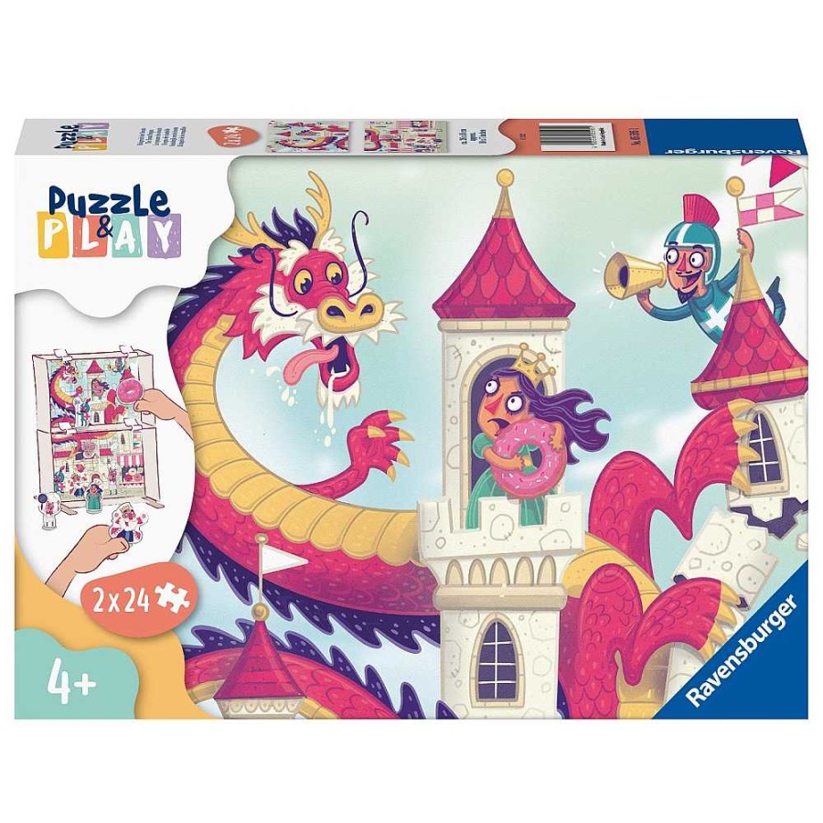 Juguetes Ravensburger Puzzles Infantiles | Puzzle Escenario Castillo 2X24