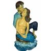 Home & Deco Genérico Adornos | Figura Sirena Con Amante Resina 23 Cm