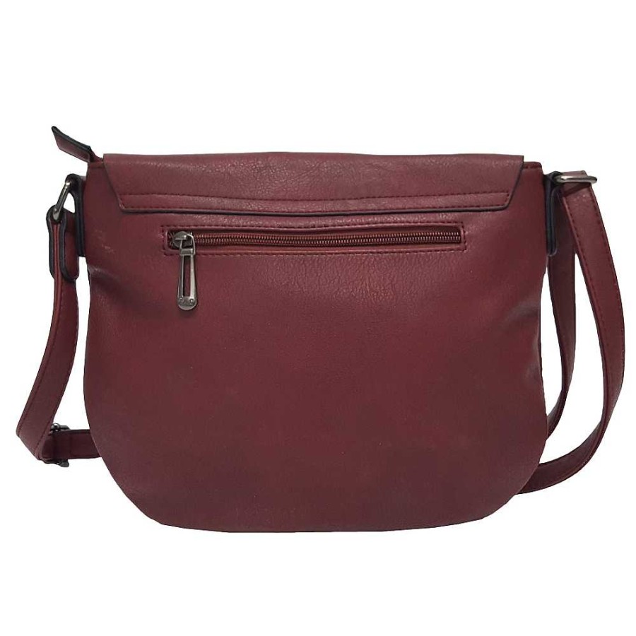 Regalo Genérico Bolsos | Bolso Bandolera S Mil Piel Roj/Marr30X25