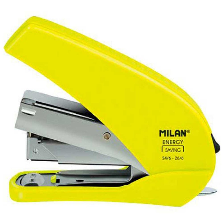 Papeler A Milan Grapadoras Y Clips | Grapadora Compacta Easy Neon 24/6 Mil N