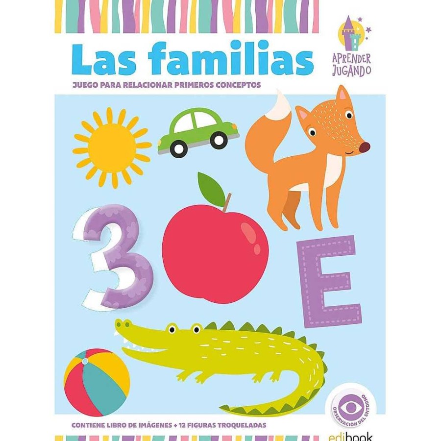 Papeler A Edibook Coloreables Y Actividades | Libro Educativo Figuras Troqueladas Las Familias