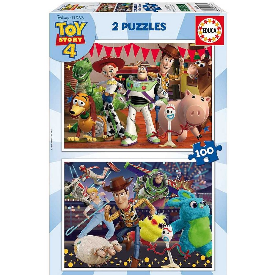 Juguetes Toy Story Puzzles Infantiles | Toy Story Puzzle Doble 2X100 Piezas