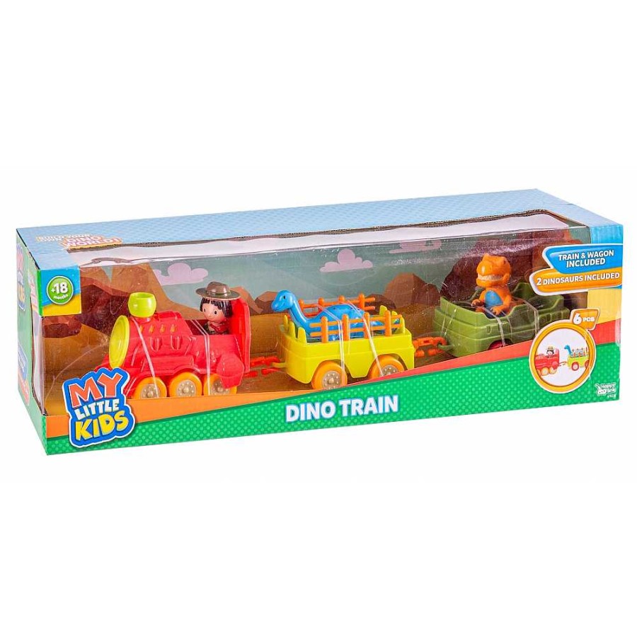 Juguetes Fantástiko Arrastres Y Correpasillos | Tren Preescolar Dino Con 2 Vagones 48X14X14 Cm