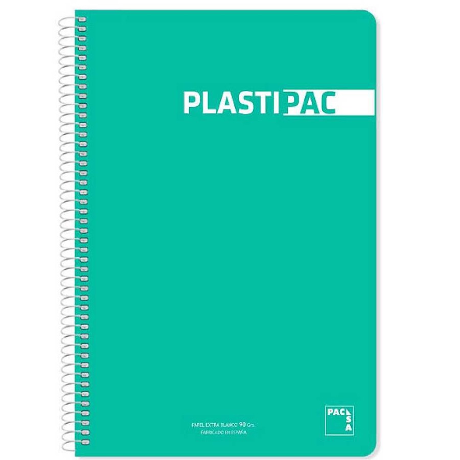 Papeler A Pacsa Cuadernos Espiral | Pack 5 Bloc 90 Gr Tapa Pl Stico Cuarto 80 Hojas Cuadr Cula