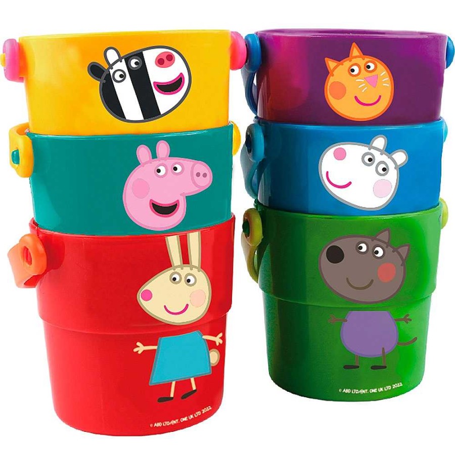 Juguetes Peppa Pig Aprendizaje | Peppa Pig Set 6 Cubos Apilables Y Encajables