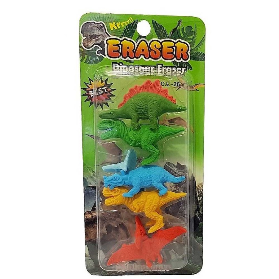 Regalo Genérico Tendencia Dinosaurios | Set 5 Gomas De Borrar Dinosaurio