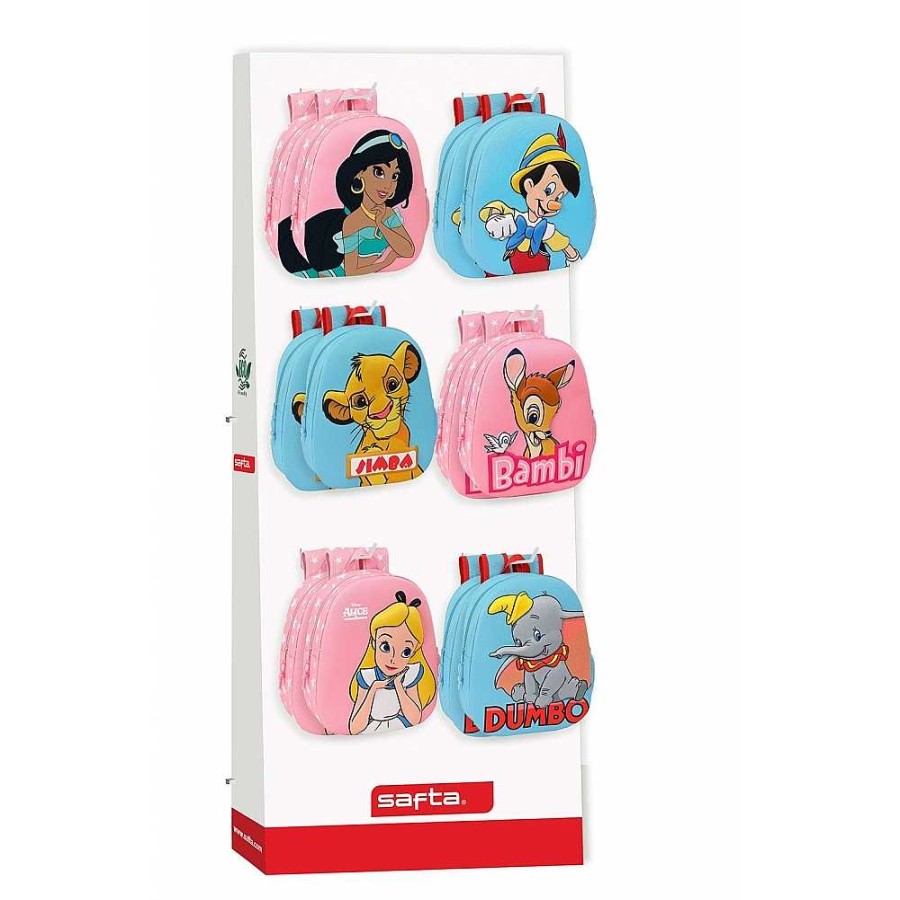 Mochilas Y Complementos Disney | Expositor Pie Con 12 Mochilas 3D Disney