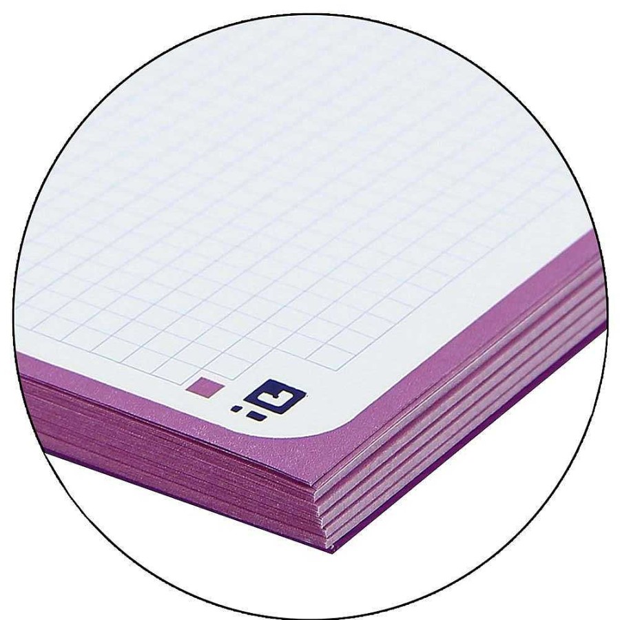 Papeler A Oxford Papel Y Recambios Anillas | Oxford Recambloc A4 80Hj 5X5 Morado