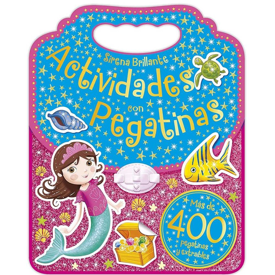 Papeler A Edibook Coloreables Y Actividades | Libro Pegatinas Y Extra Bles Sirenas Brillantes