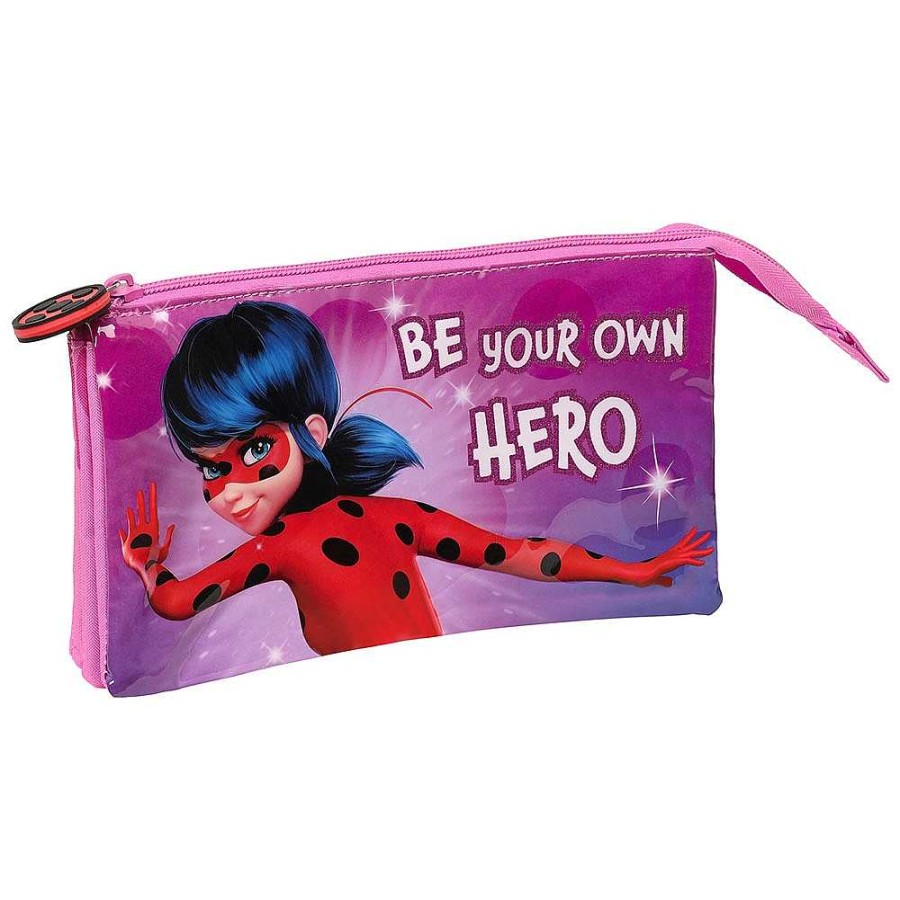 Mochilas Y Complementos Ladybug | Ladybug Portatodo Triple 22X12X3