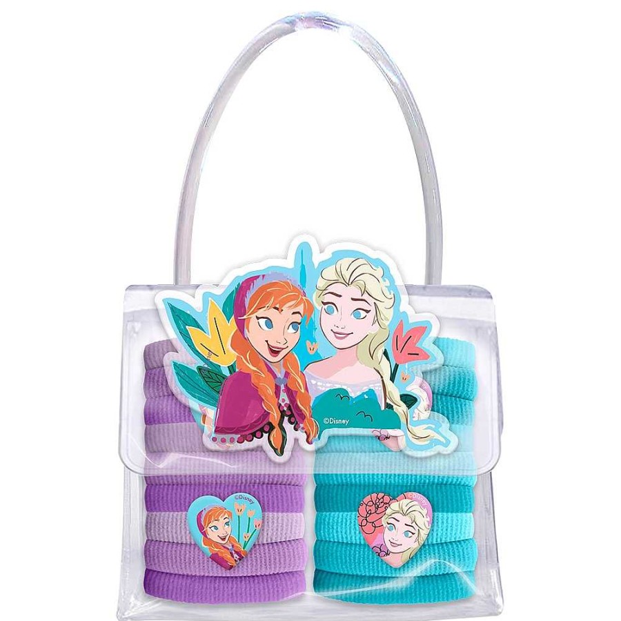 Juguetes Frozen Belleza Y Peluquer A | Frozen Bolso Con 18 Gomas De Pelo Coletero 16X11