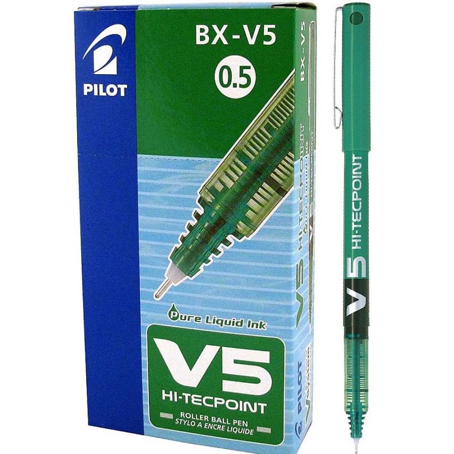 Papeler A Pilot Rotuladores Escritura | Pack 12 Rotulador Pilot V5 Verde