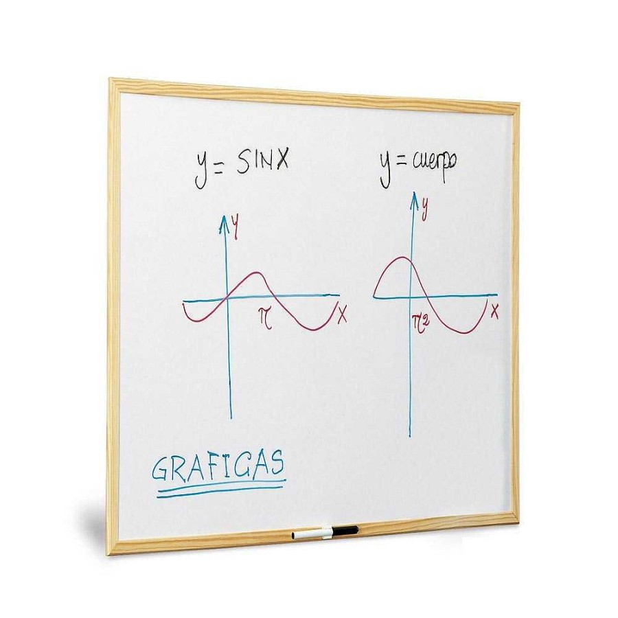 Papeler A Genérico Pizarras Y Accesorios | Pizarra Blanca Para Rotulador 60X90Cm