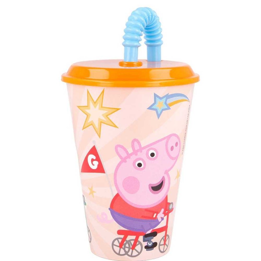 Mochilas Y Complementos Peppa Pig | Peppa Pig Vaso Pajita 430 Ml