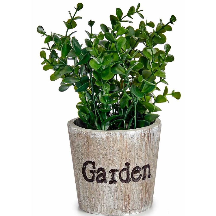 Home & Deco Ibergarden Jarrones Y Plantas | Planta Artificial+Maceta Garden 21X15 Cm