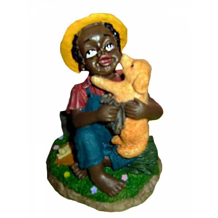 Home & Deco Genérico Adornos | Figura Resina Negrito Perro 11 Cms