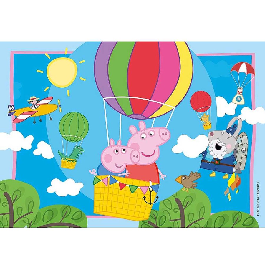 Juguetes Peppa Pig Puzzles Infantiles | Peppa Pig Puzzle Doble 2X12 Piezas