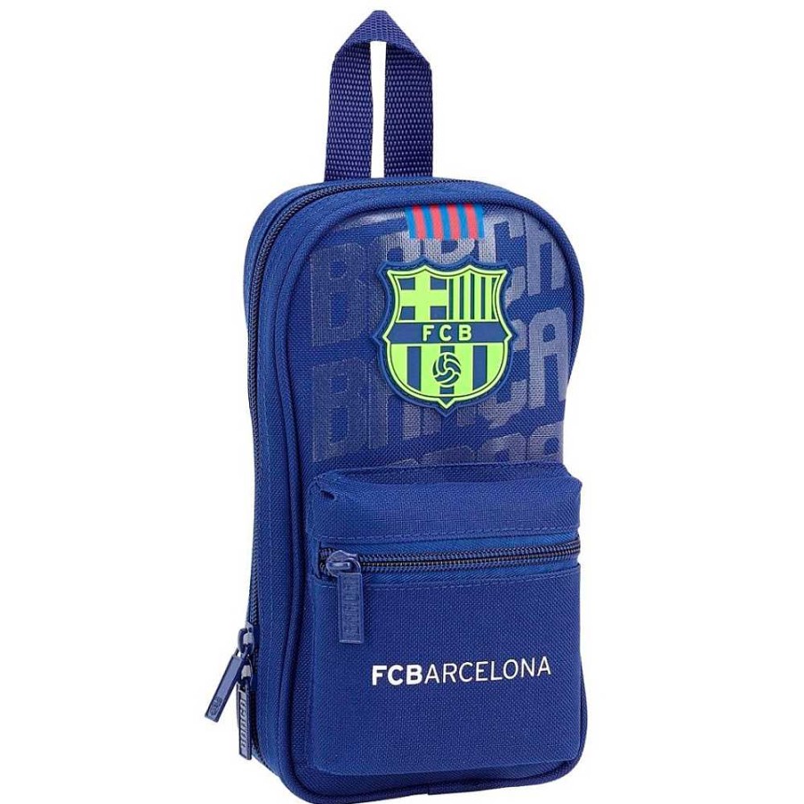 Mochilas Y Complementos FC Barcelona | F.C. Barcelona 2 Plumier Con 4 Portatodos