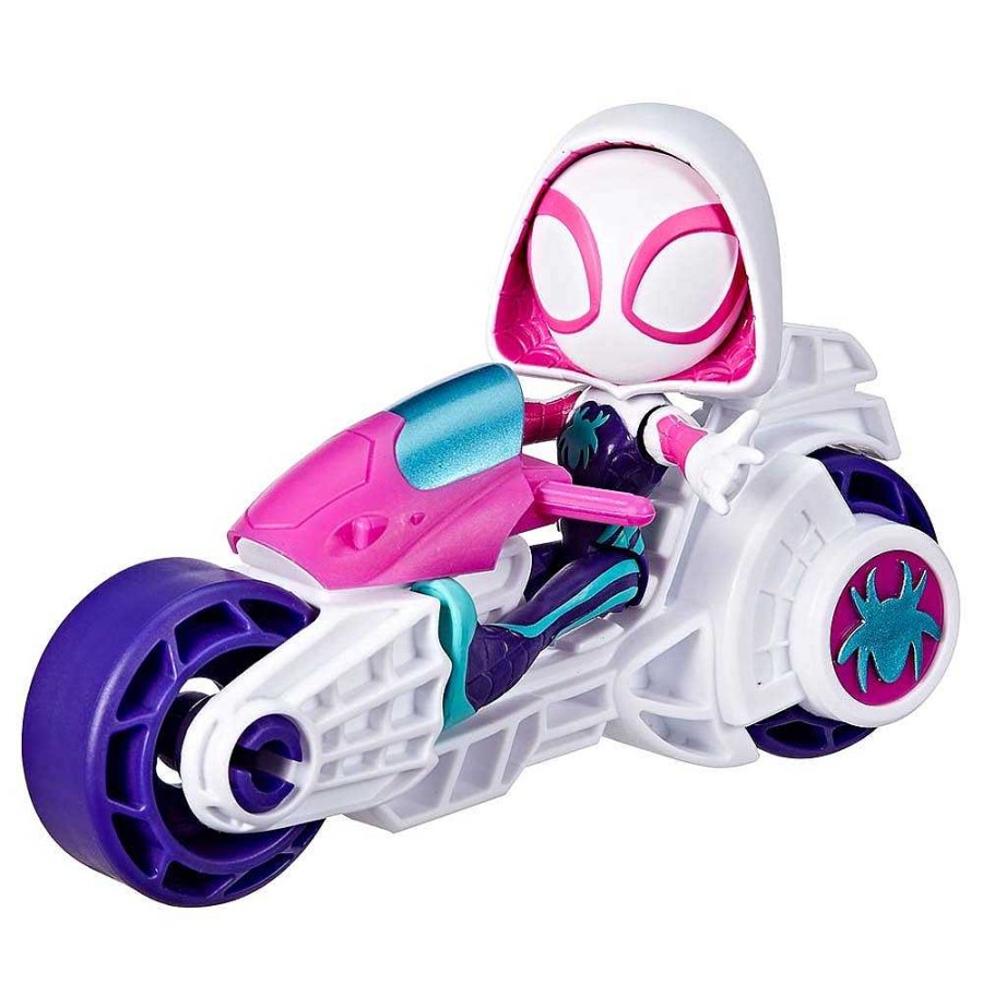 Juguetes Hasbro Figuras De Acci N | Spidey Marvel Figura H Roes 10 Cm Con Motocicleta 2 Modelos Surtidos