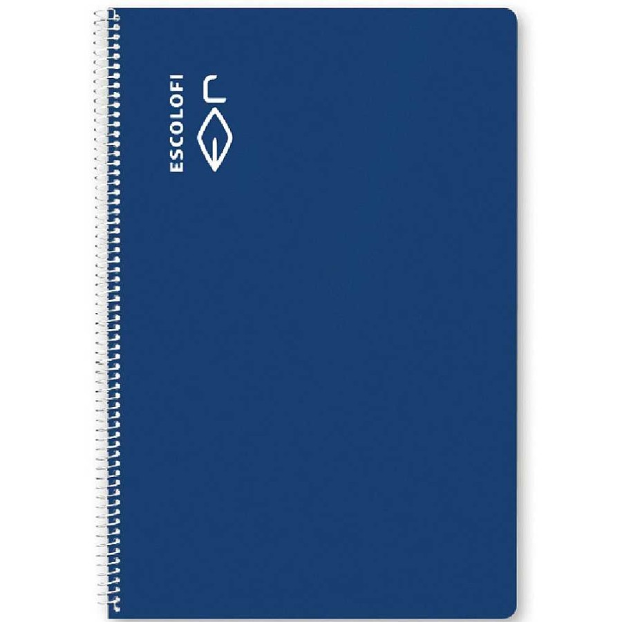 Papeler A Escolofi Cuadernos Espiral | Escolofi Pack 5 Bloc Espiral Folio 50 H 70 Gr Cuadr Cula 3X3 Margen Azul