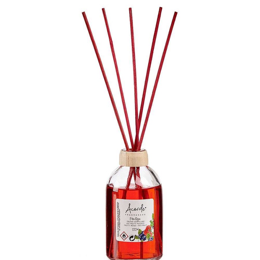 Home & Deco Acorde Velas Y Aromas | Ambientador Mikado 100 Ml. Frutos Rojos