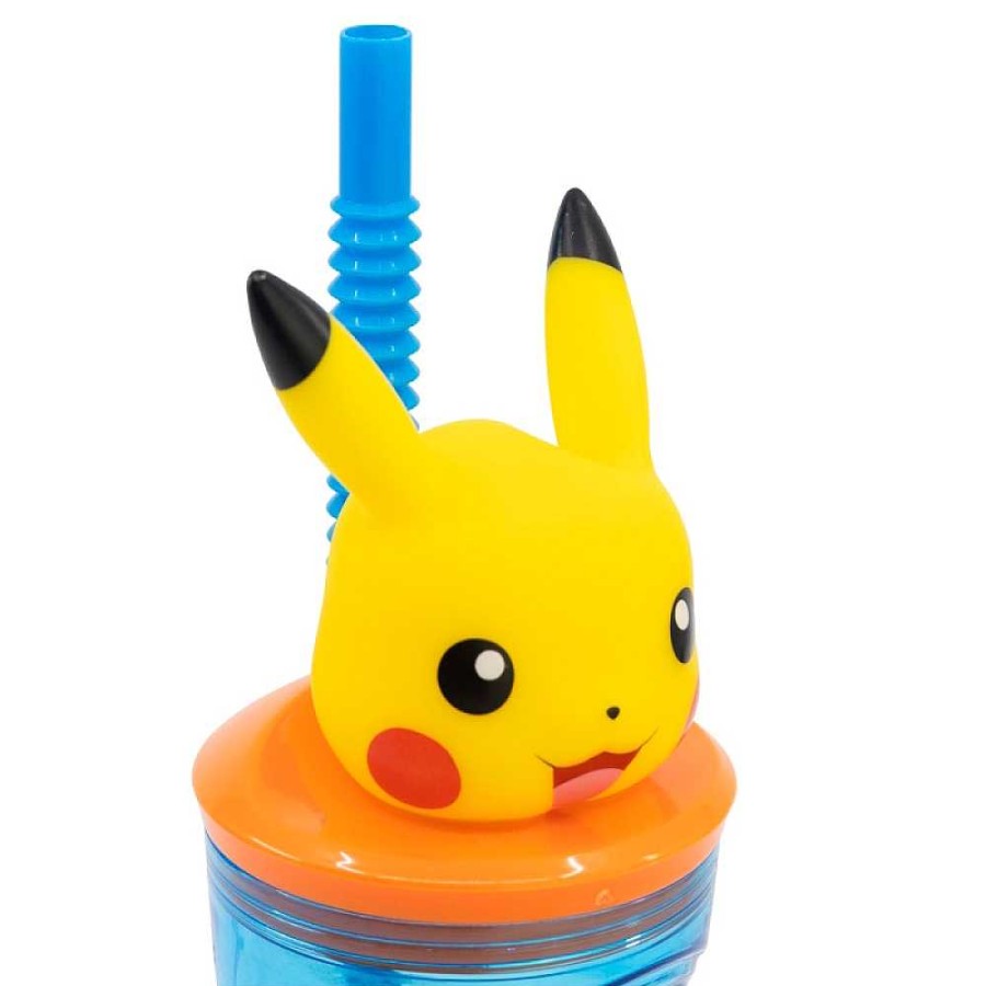 Mochilas Y Complementos Pokémon | Pokemon Vaso Pajita Figura 3D 360 Ml