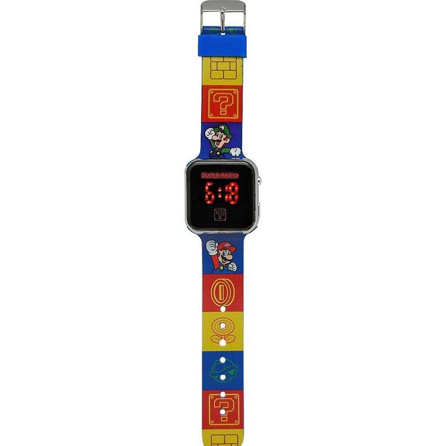 Regalo Super Mario Relojes Y Bisuter A | Super Mario Reloj Luz Led Watch En Blister