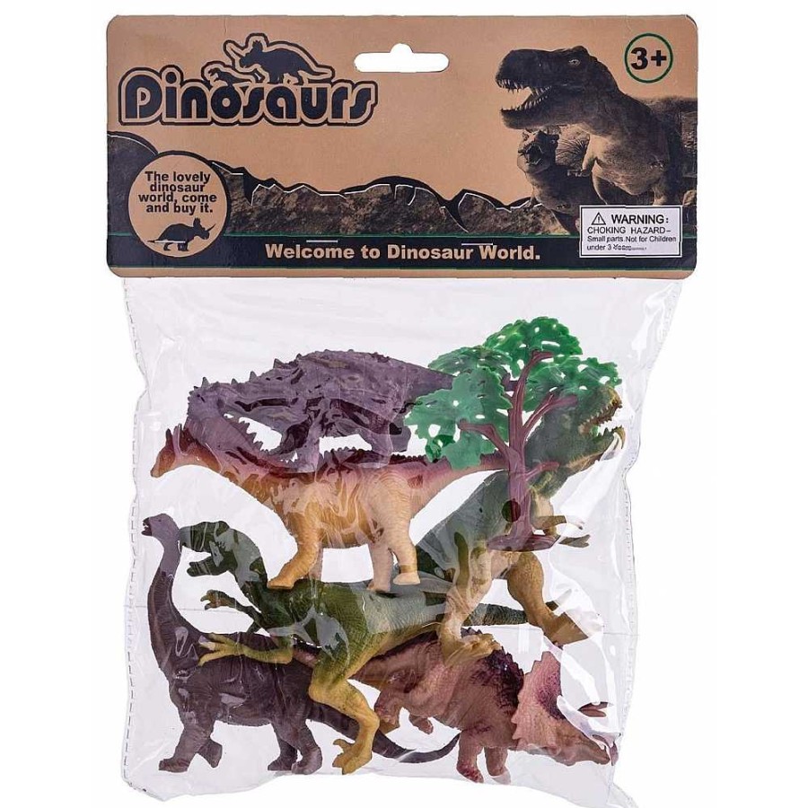 Juguetes Fantástiko Animales | Set 6 Dinosaurios Vinilo 16 Cm