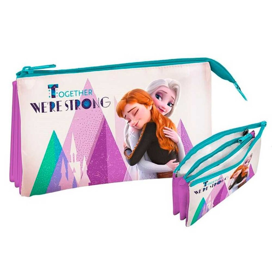 Mochilas Y Complementos Frozen | Frozen Portatodo Triple 22X13 Cm