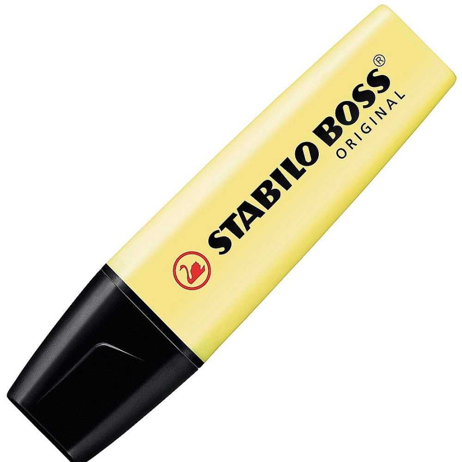 Papeler A Stabilo Permanentes Y Subrayadores | Caja 10 Rotulador Fluorescente Stabilo Boss Amarillo Pastel