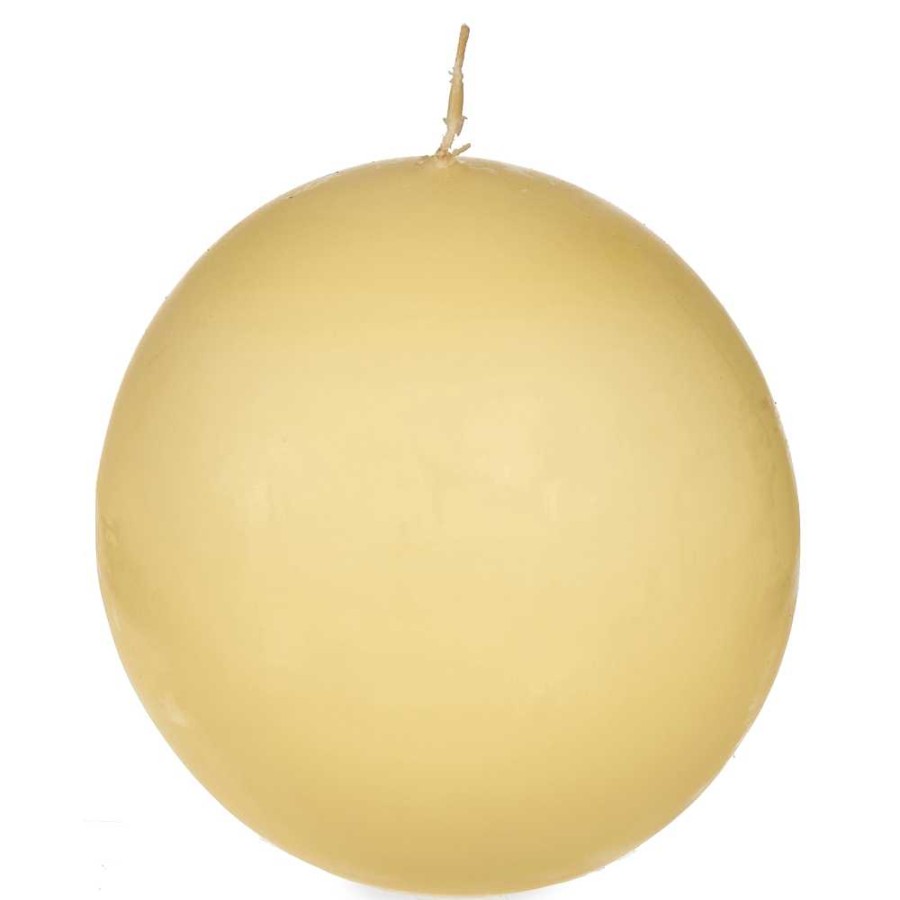 Home & Deco Bigbuy Home Velas Y Aromas | Vela Bola Crema 10Cm