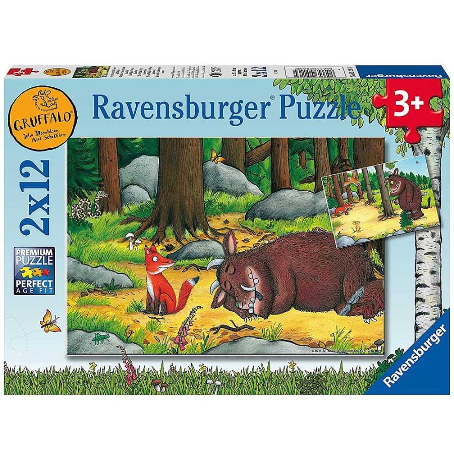 Juguetes Ravensburger Puzzles Infantiles | Puzzle Doble 2X12 Gruffalo