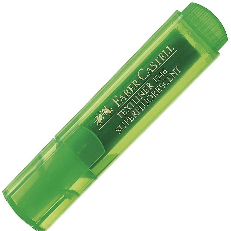 Papeler A Faber-Castell Permanentes Y Subrayadores | Pack 10 Rotulador Fluorescente Faber-Castell Verde