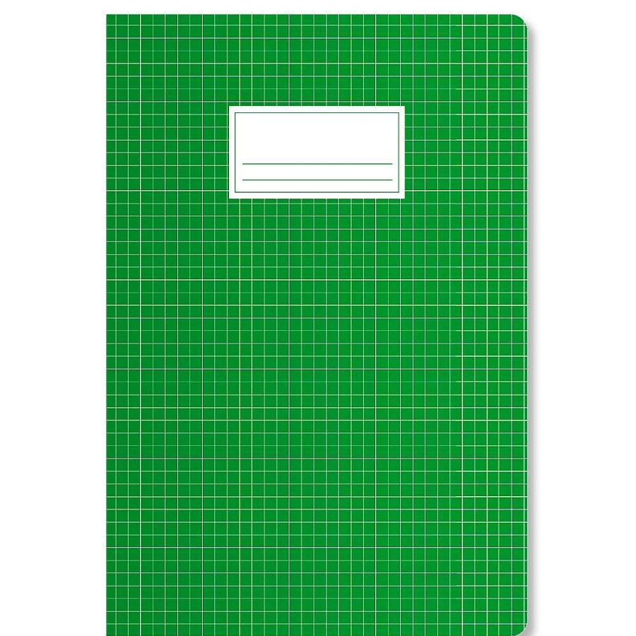 Papeler A Escolofi Libretas | Escolofi Pack 10 Cuadernos Grapados A4 50H 70 Gr Pauta 3,5 Doble Margen - Verde