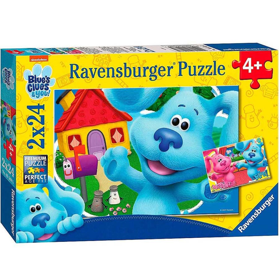 Juguetes Ravensburger Puzzles Infantiles | Puzzle Doble 2X24 Piezas Pistas De Blue Y T