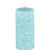 Home & Deco Genérico Velas Y Aromas | Expositor 12 Velas Marmolado Azul Y Gris 10X6 Cm 25 Horas De Duraci N