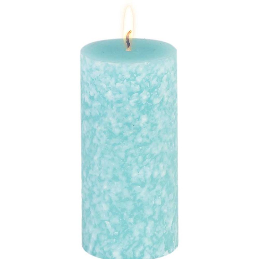 Home & Deco Genérico Velas Y Aromas | Expositor 12 Velas Marmolado Azul Y Gris 10X6 Cm 25 Horas De Duraci N