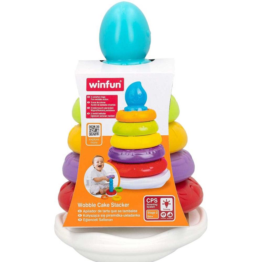 Juguetes Winfun Aprendizaje | Pir Mide Balanceante Anillas Encajables 20X13