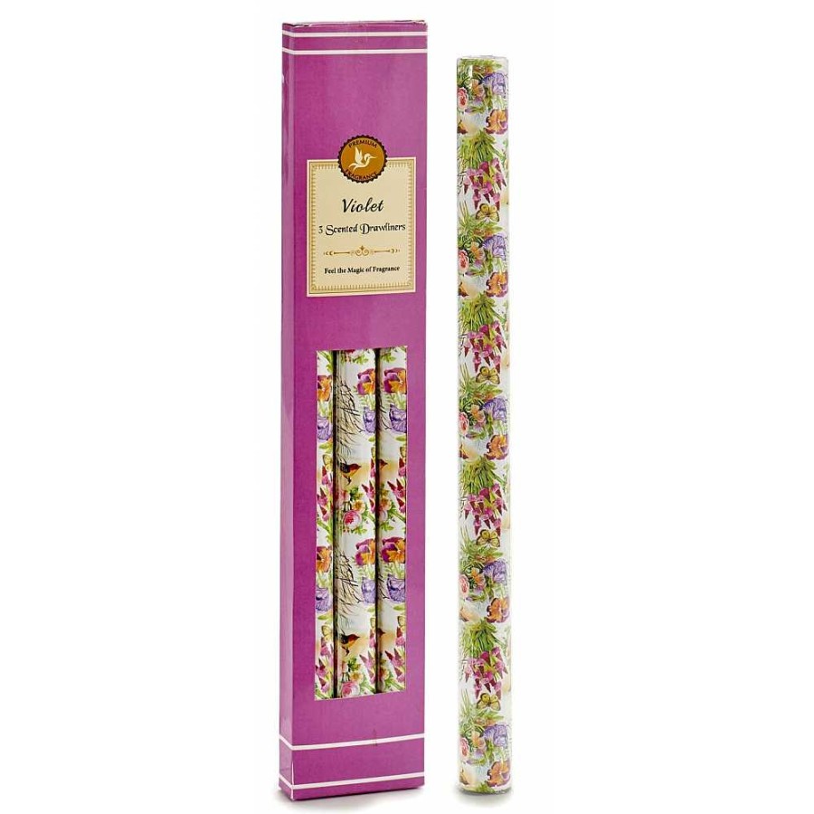 Home & Deco Genérico Velas Y Aromas | Set 3Hojas Perfum.Ambientador Violet43X8