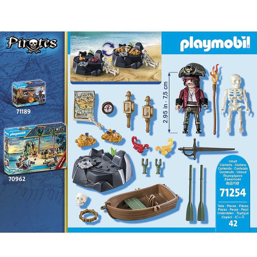 Juguetes Playmobil Playmobil | Playmobil Piratas Starter Pack Pirata Con Bote De Remos