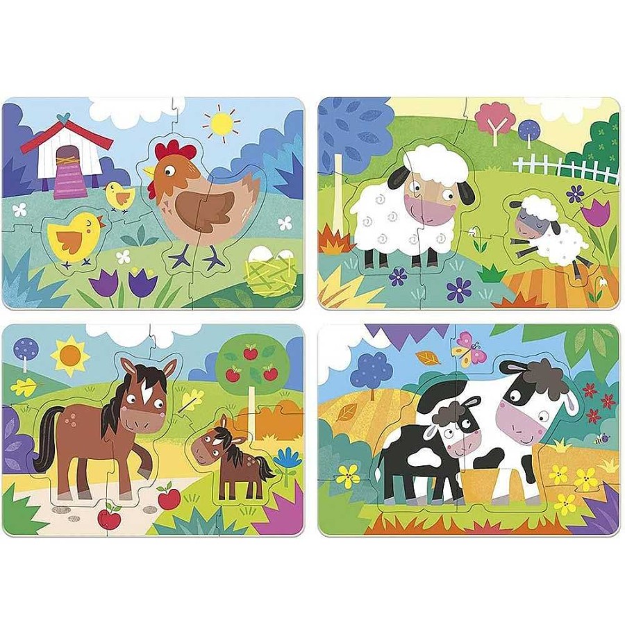 Juguetes Educa Puzzles Preescolar | My First Puzzle Progresivo Animales 4 En 1