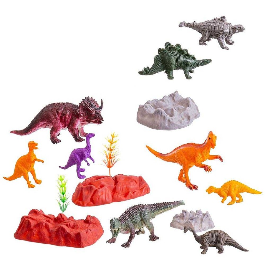 Juguetes Genérico Animales | Huevo Con 15 Dinosaurios 7 Cm Y Accesorios