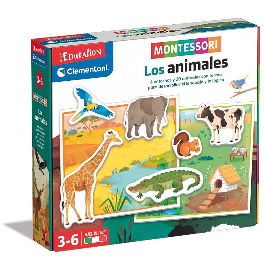 Juguetes Clementoni Juegos Educativos | Jugando Aprendo Montessori. Los Animales 3-6 A Os