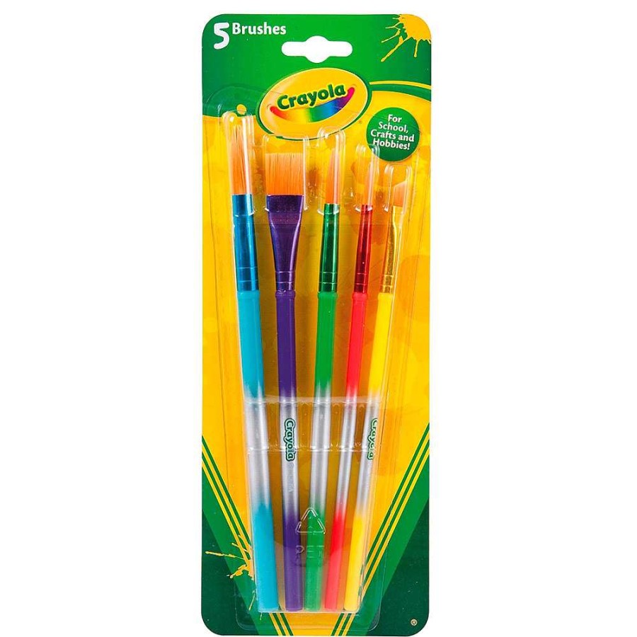 Papeler A Crayola T Mperas, Acuarelas Y Pinceles | Blister 5 Pinceles Surtidos Crayola 23X8