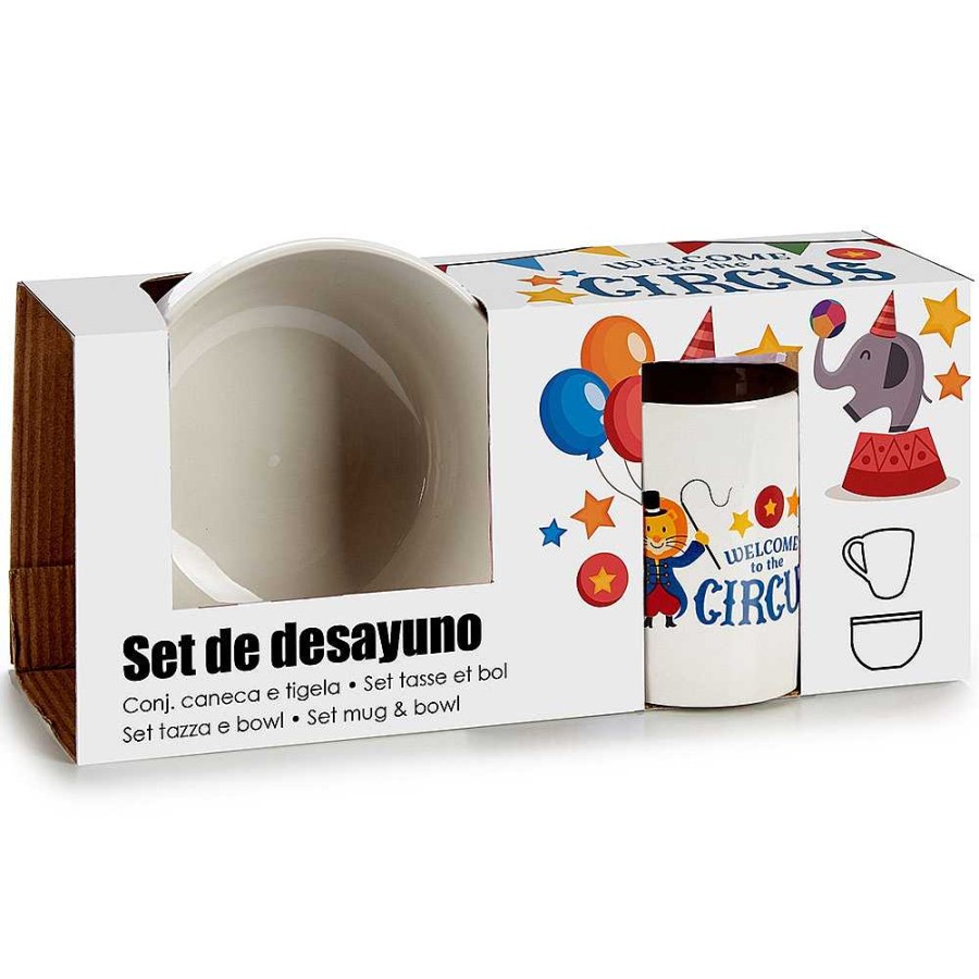 Regalo Genérico Menaje | Set Mug+Cuenco Porcelana Infantil 26X12