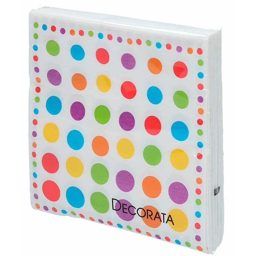 Fiestas Y Disfraces Genérico | Pack 20 Servilletas Papel Lunares 16X16